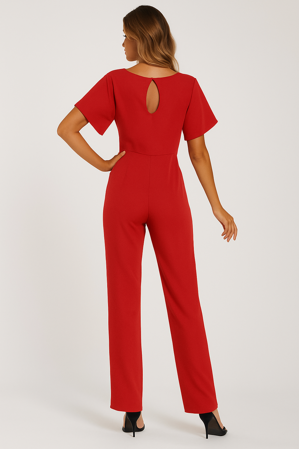 Elva Dames Jumpsuit met Riem – Elegante & Comfortabele One-Piece | Perfect voor Zomer, Feest of Casual Look