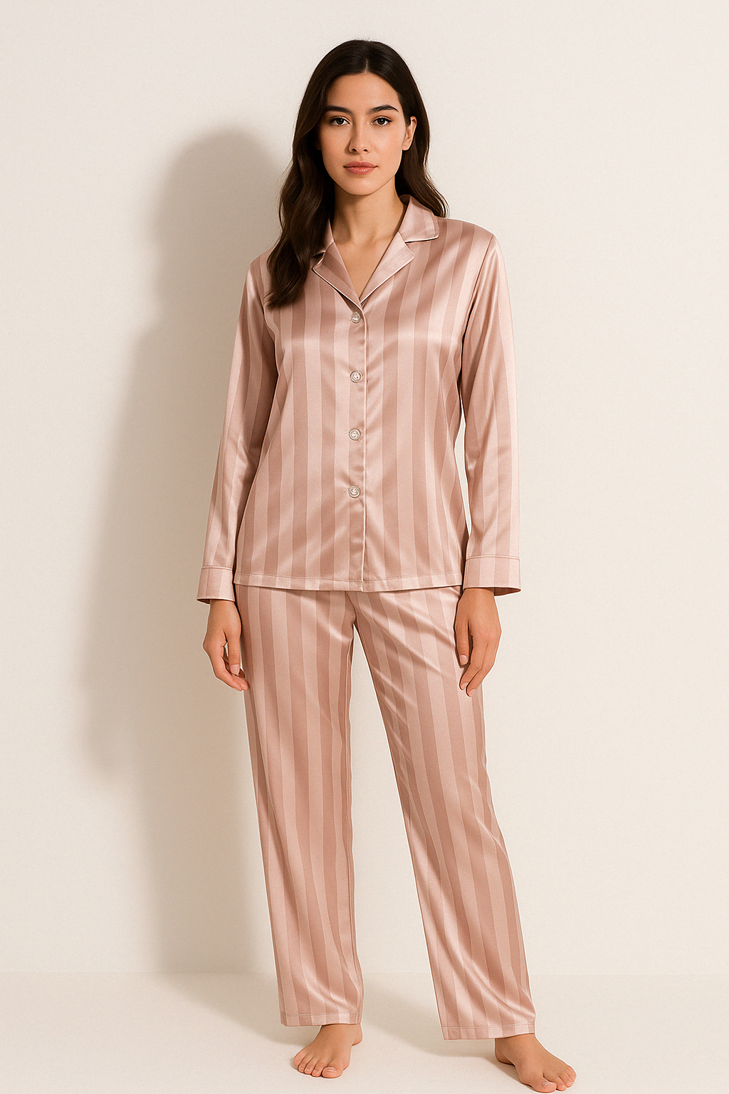 Christabel Gestreept Pyjama-Set voor Comfortabele Nachten