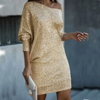 Claire - Elegante en sprankelende herfst-winterfeestjurk voor dames 0
