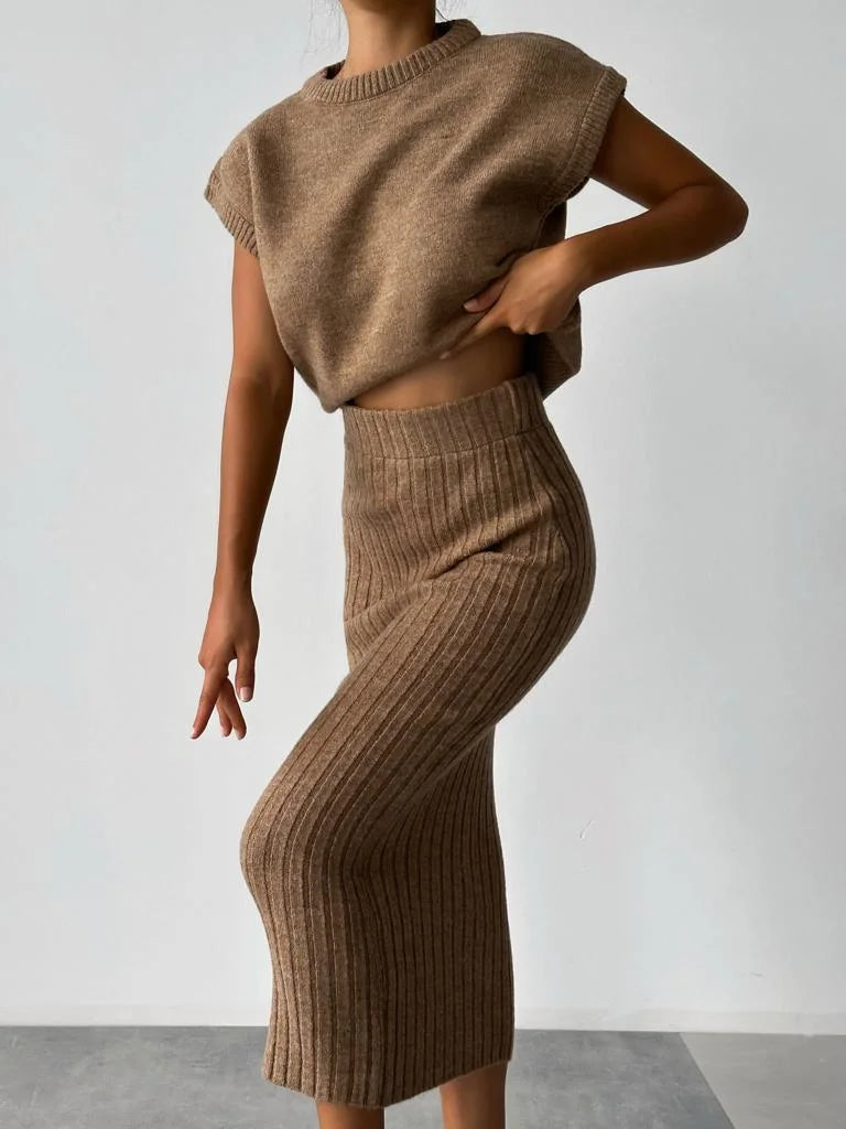Claire | Elegante en zachte tweedelige set 0