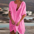 CoastalBreeze | Lichtgewicht midi-strandjurk voor strand en badkleding 5