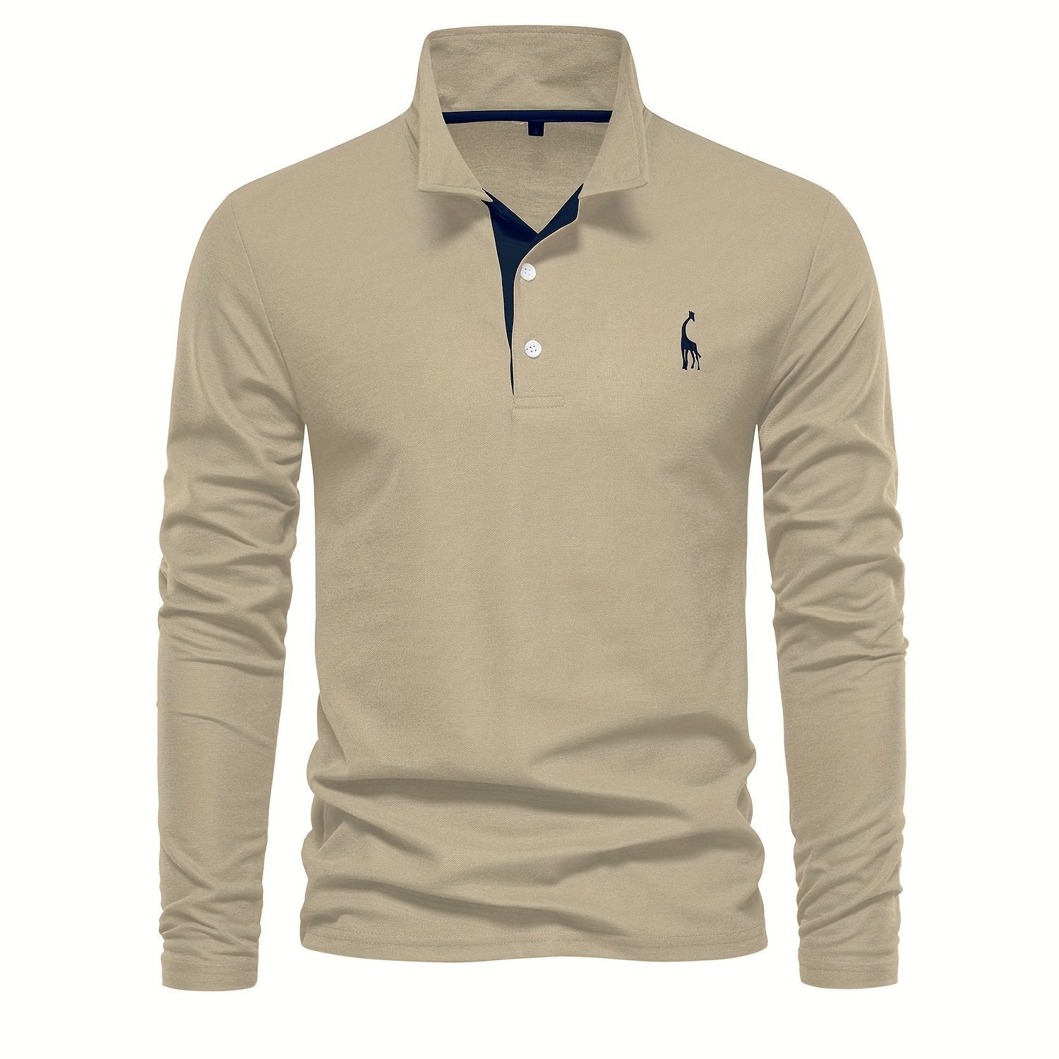 Comfortabele herenpolo met lange mouwen 11