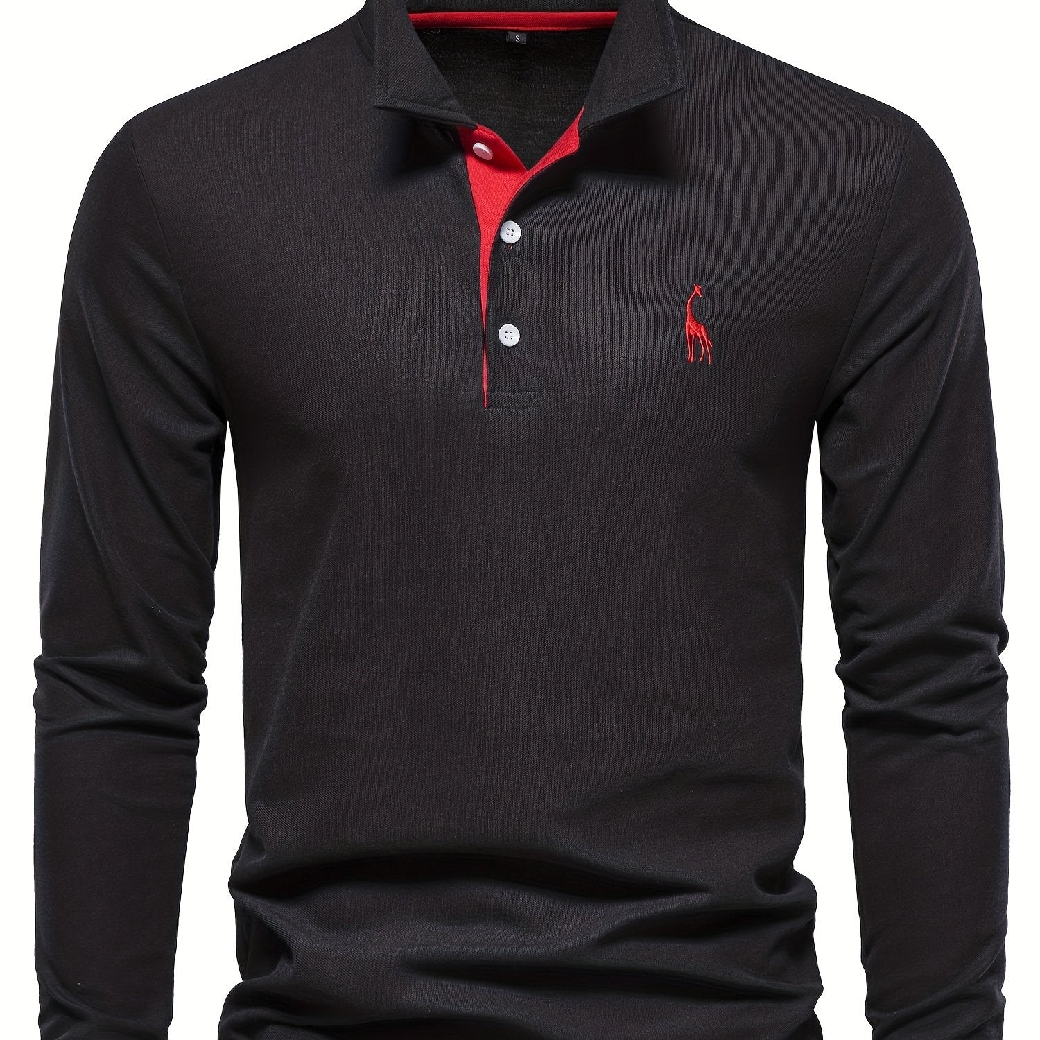 Comfortabele herenpolo met lange mouwen 12