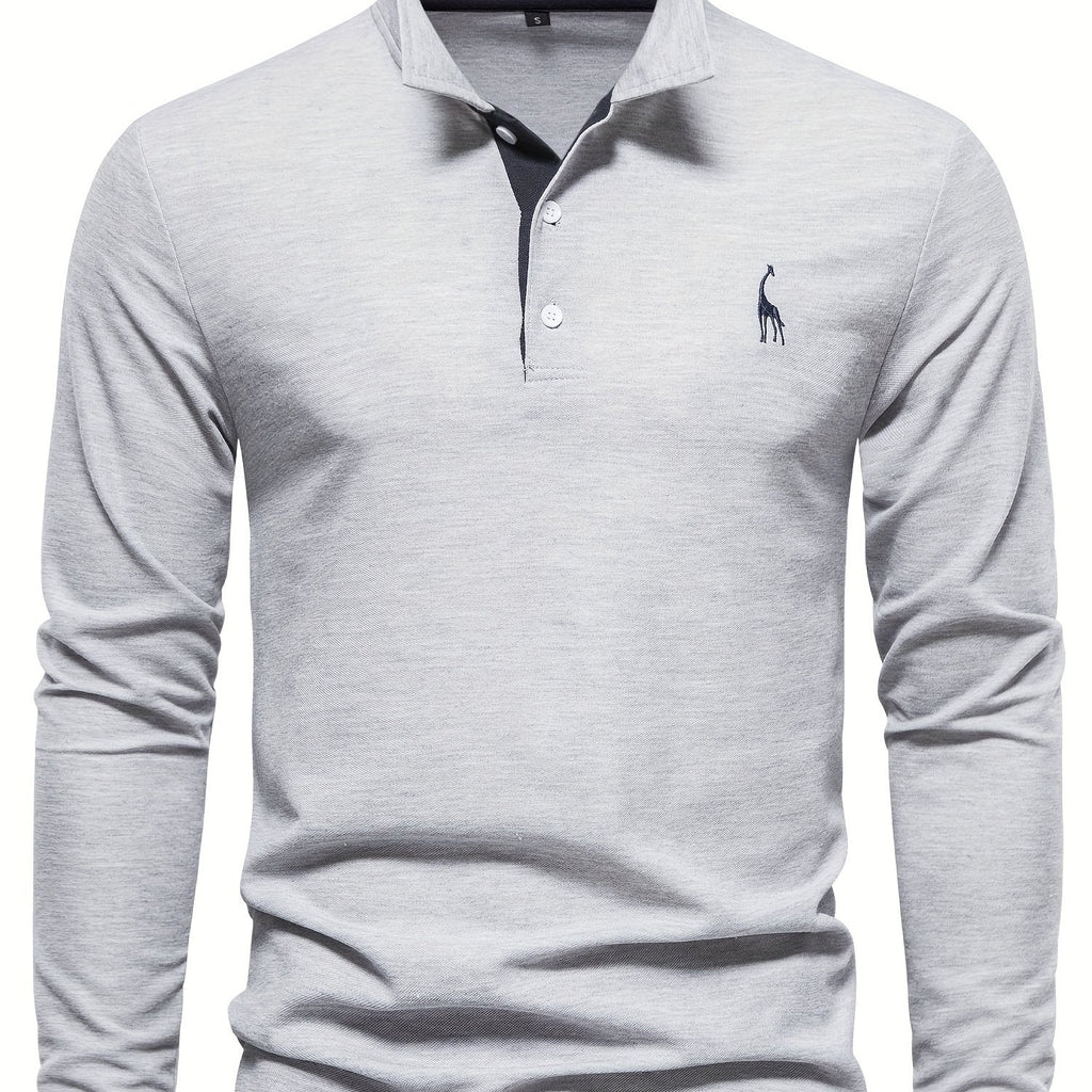 Comfortabele herenpolo met lange mouwen 13