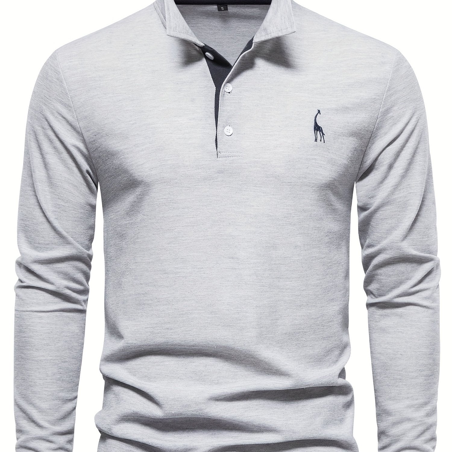 Comfortabele herenpolo met lange mouwen 13