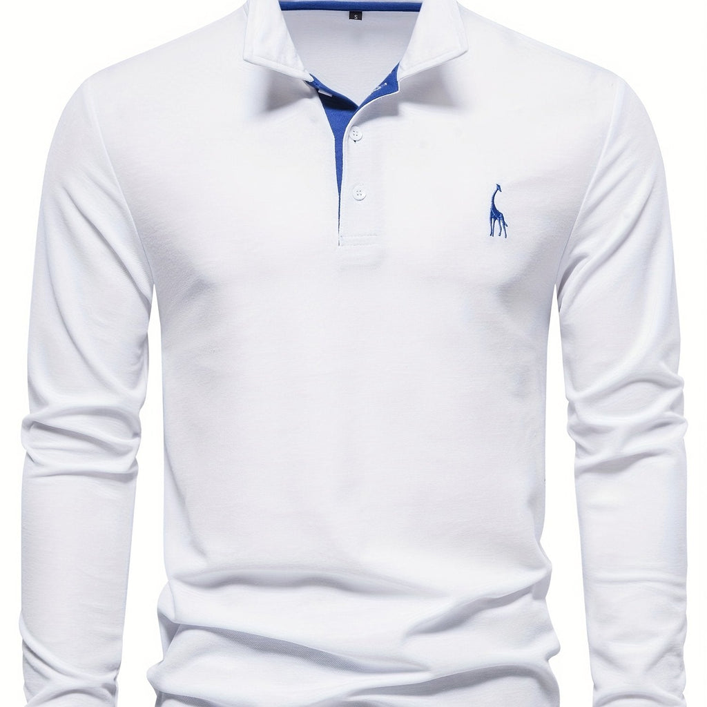 Comfortabele herenpolo met lange mouwen 14