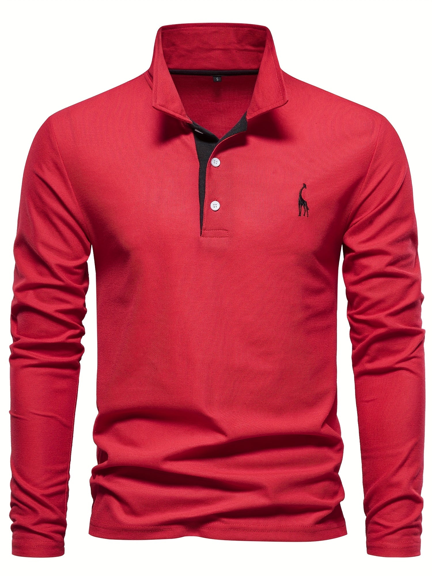 Comfortabele herenpolo met lange mouwen 2