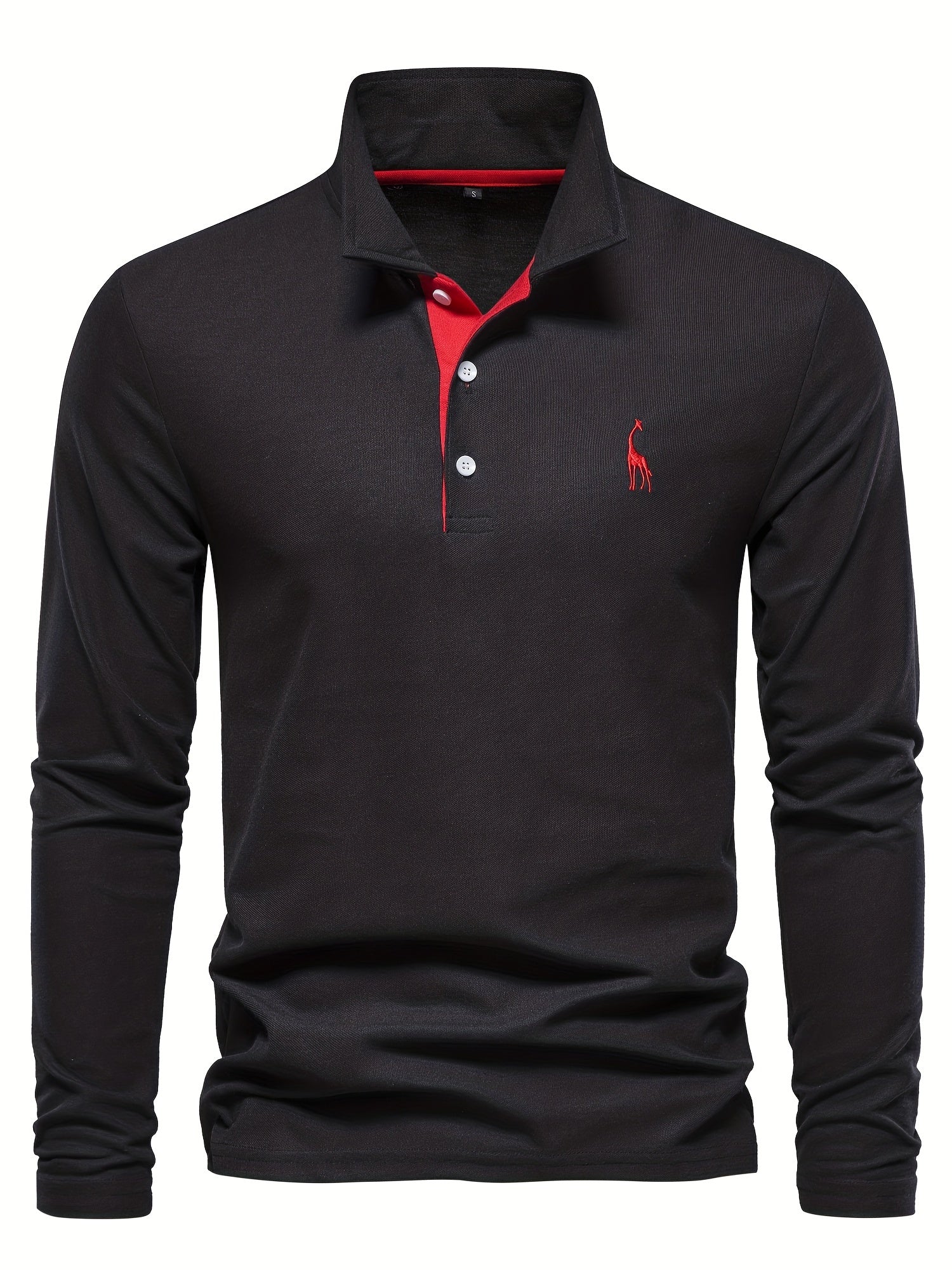 Comfortabele herenpolo met lange mouwen 4
