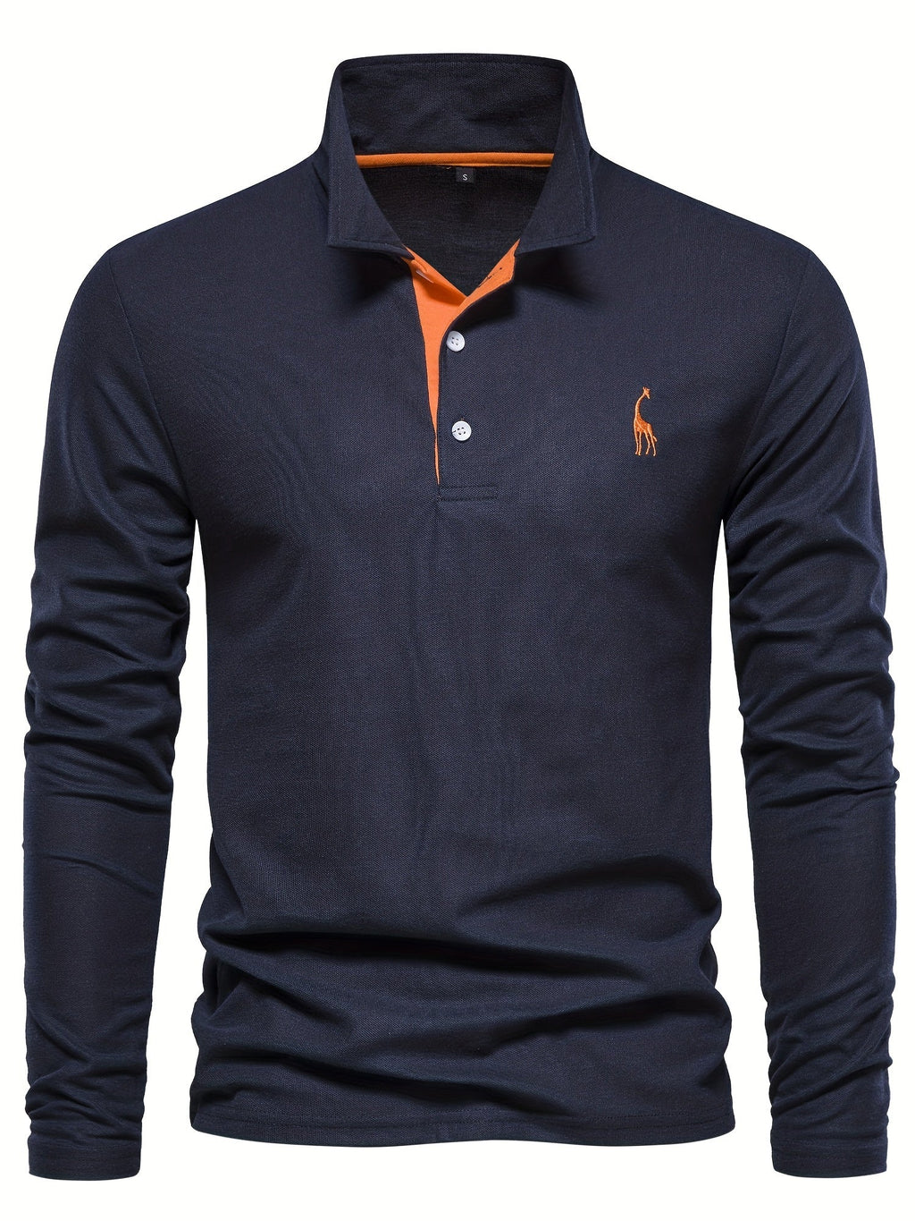 Comfortabele herenpolo met lange mouwen 5