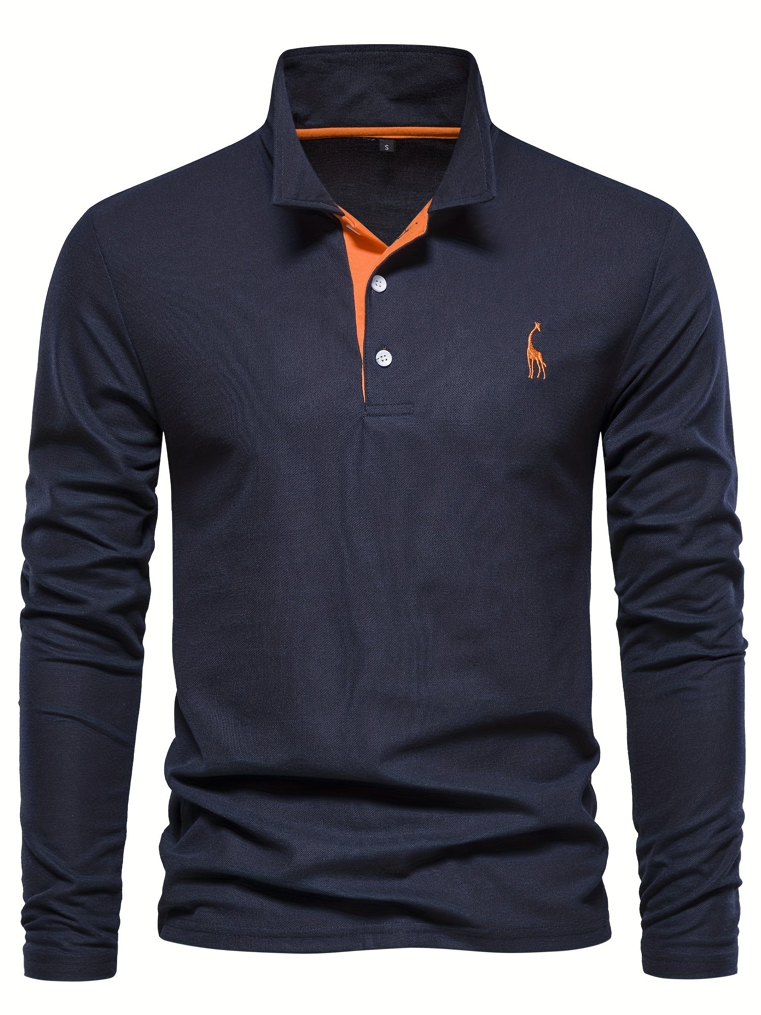 Comfortabele herenpolo met lange mouwen 5