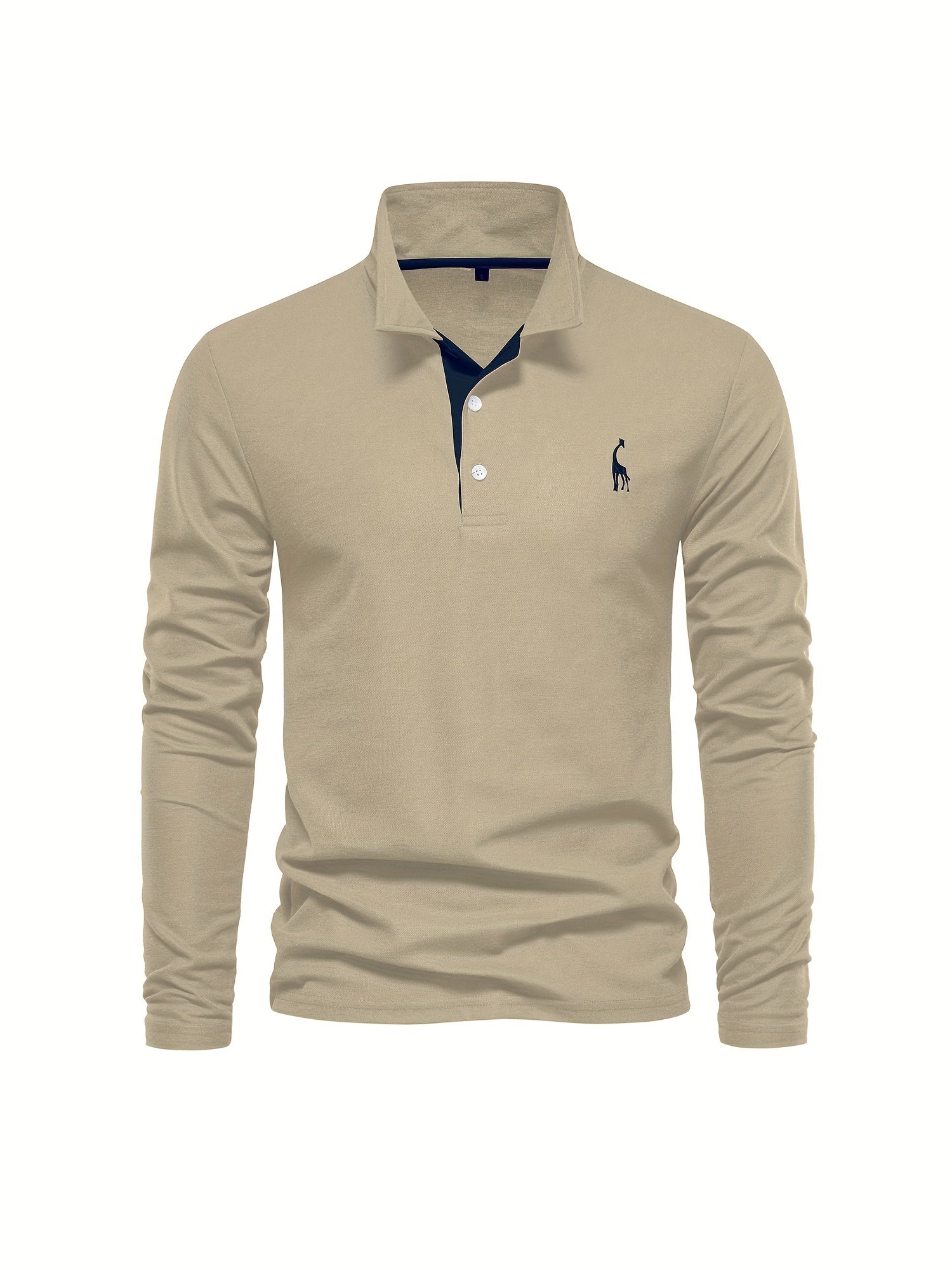 Comfortabele herenpolo met lange mouwen 6
