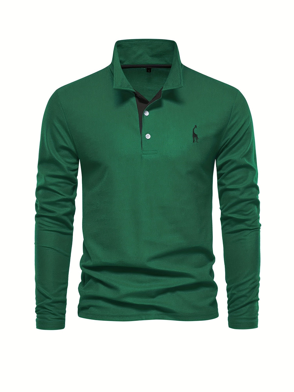 Comfortabele herenpolo met lange mouwen 7