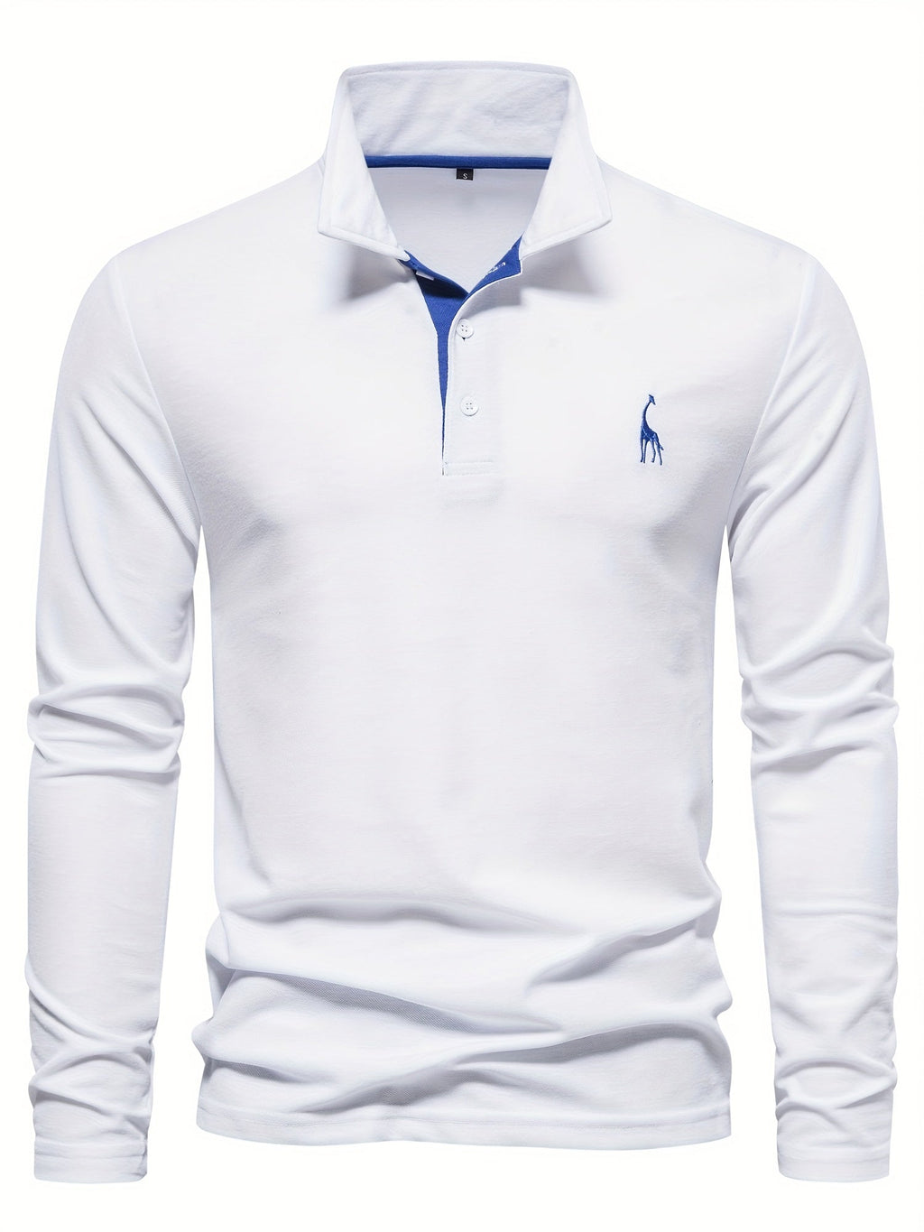 Comfortabele herenpolo met lange mouwen 8