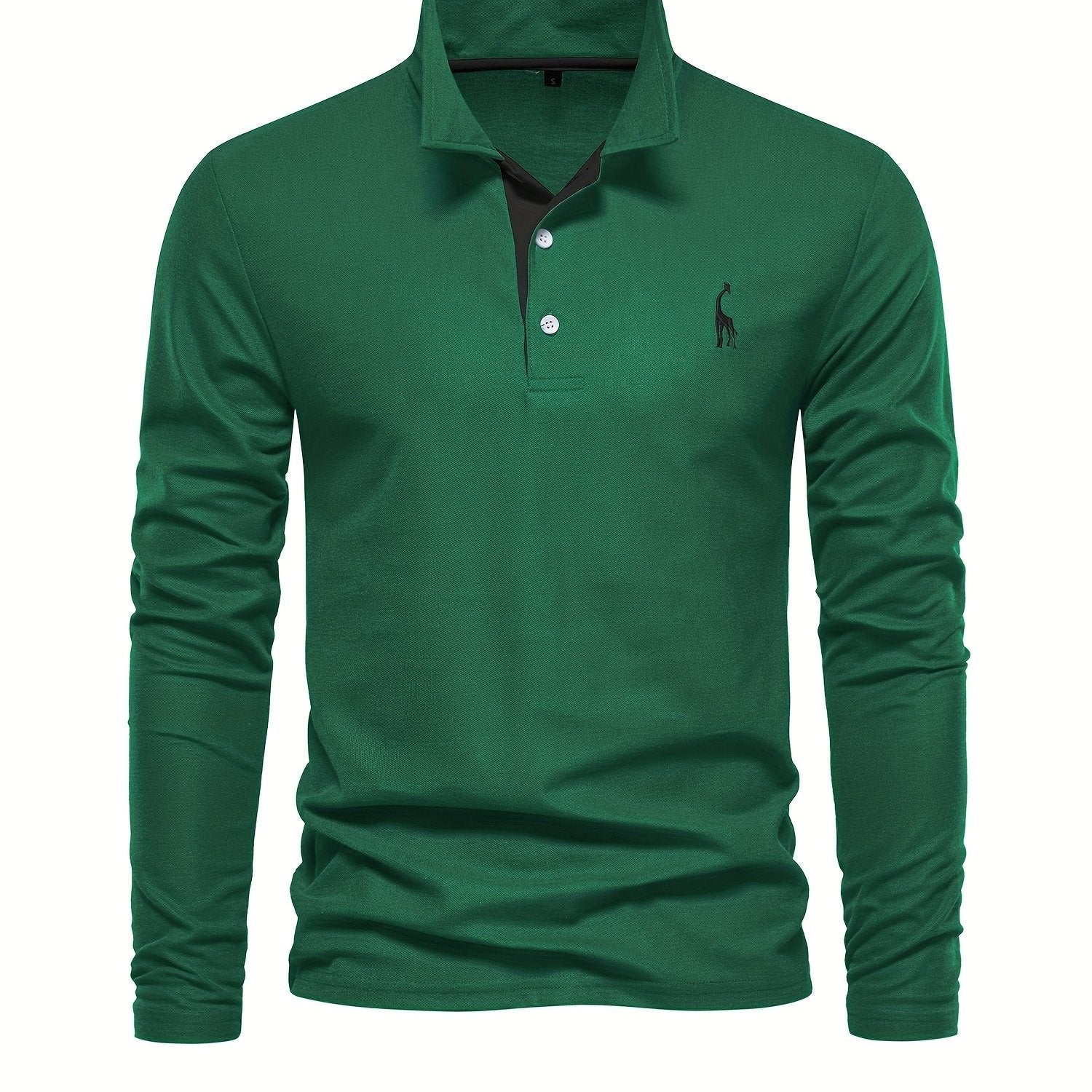 Comfortabele herenpolo met lange mouwen 9
