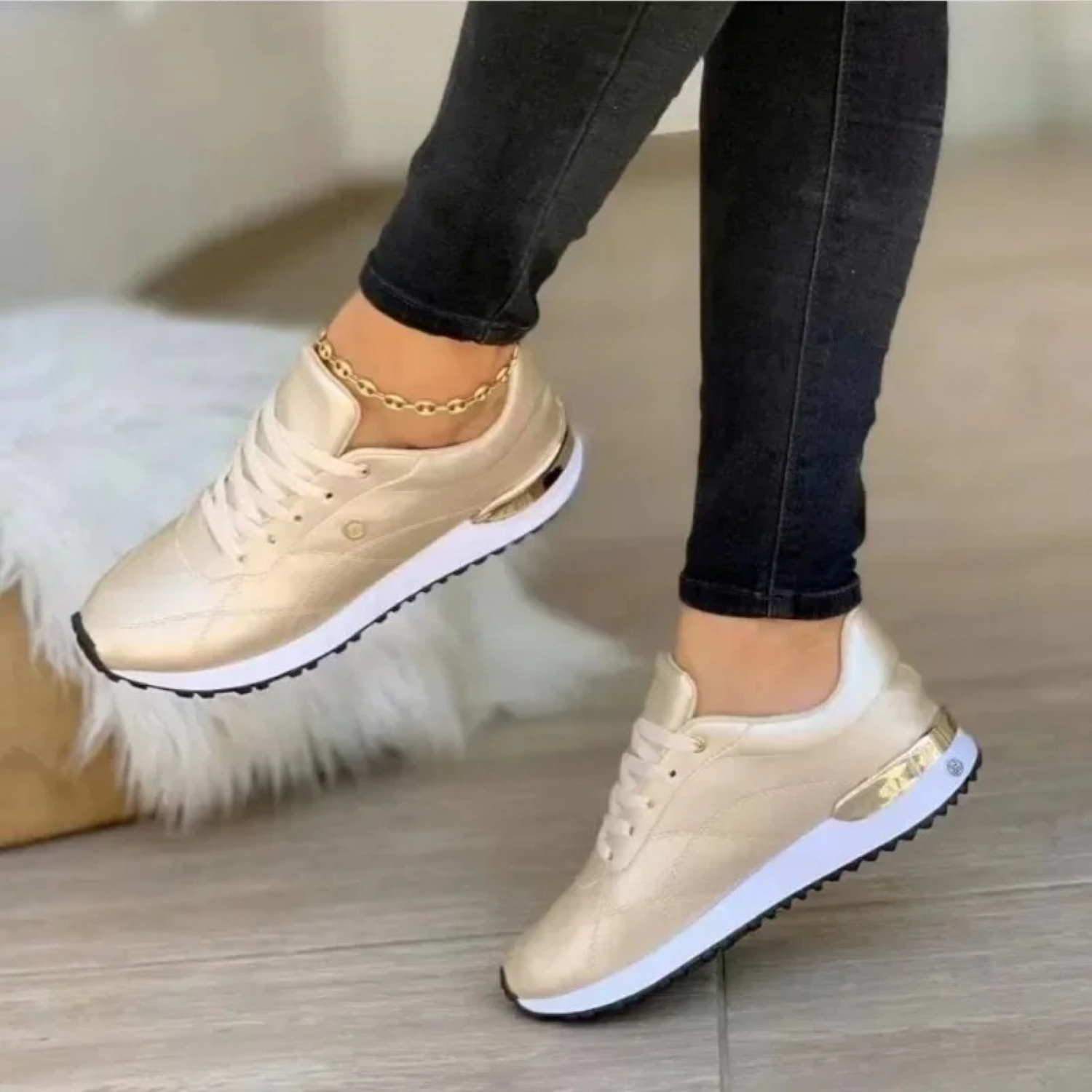 Comfortabele leren damessneakers - Celia 0