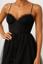 Corset Chiffon Midi-jurk 4