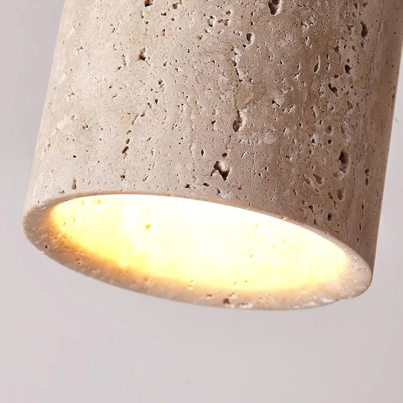 TerraLuxe - Inbouw hanglamp in travertin voor gangen en trappenhuizen-6