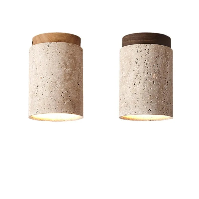 TerraLuxe - Inbouw hanglamp in travertin voor gangen en trappenhuizen-3