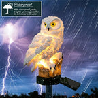 OwlBright Solar Tuinlamp - Decoratieve Uilenlamp op Zonne-energie met Paalstandaard-3