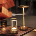LumiGlow I Dimbare Tafellamp met Handgepolijst Kristalglas