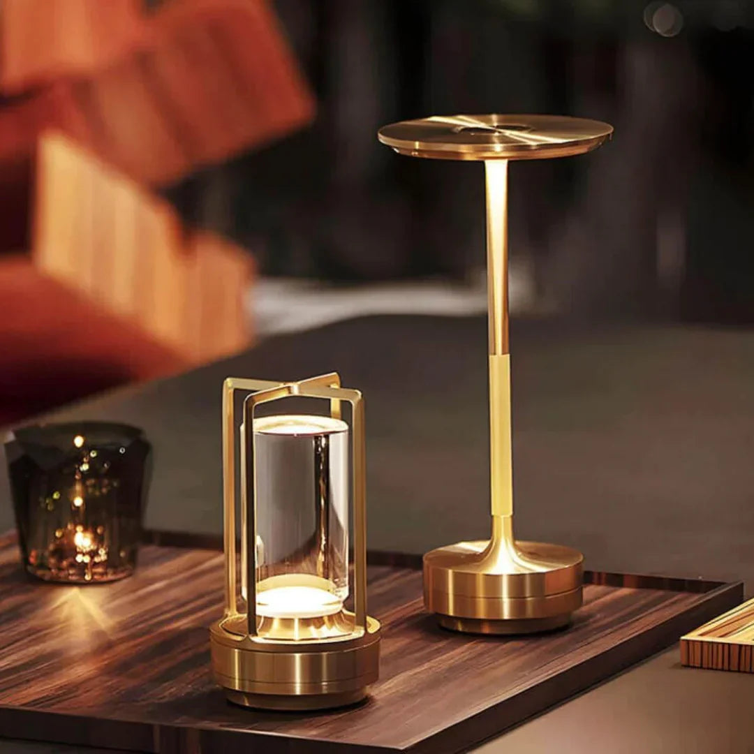 LumiGlow I Dimbare Tafellamp met Handgepolijst Kristalglas
