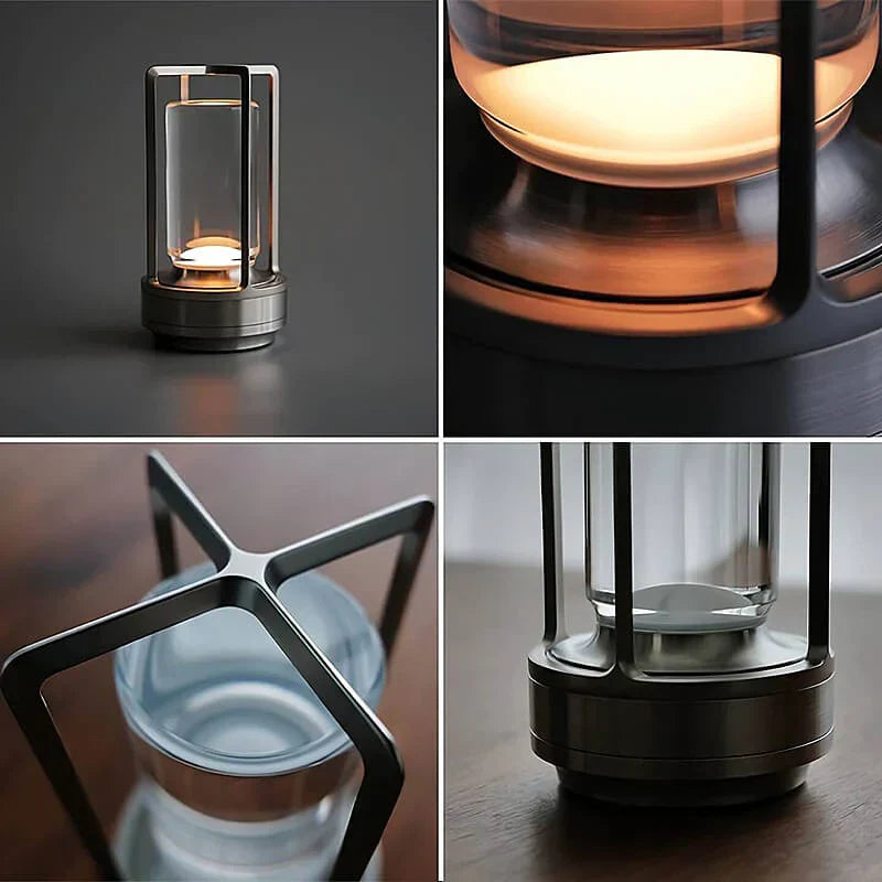 LumiGlow I Dimbare Tafellamp met Handgepolijst Kristalglas