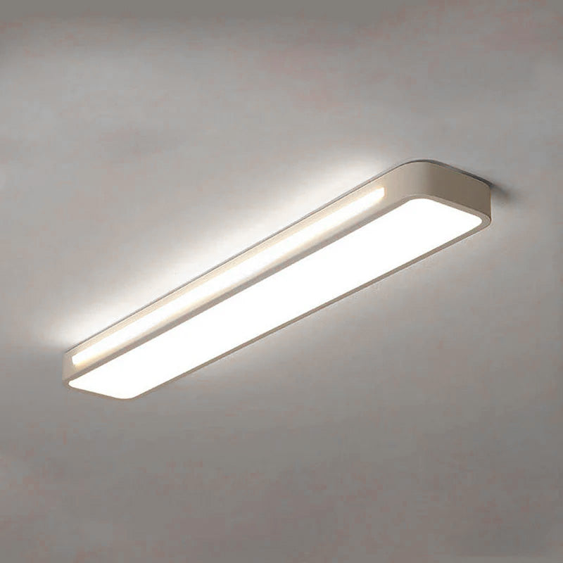 Moderne Nordic Minimalistische Lange LED Dimbare Plafondverlichting voor Woonkamer en Eetkamer