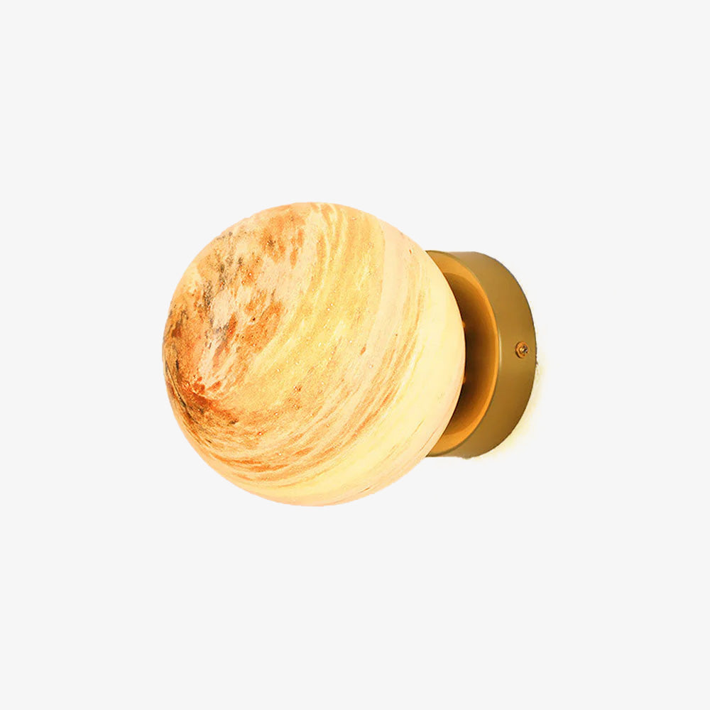 Planet Glass Moderne Plafondlamp Voor Slaapkamer Met Glazen Bol Elegante Design