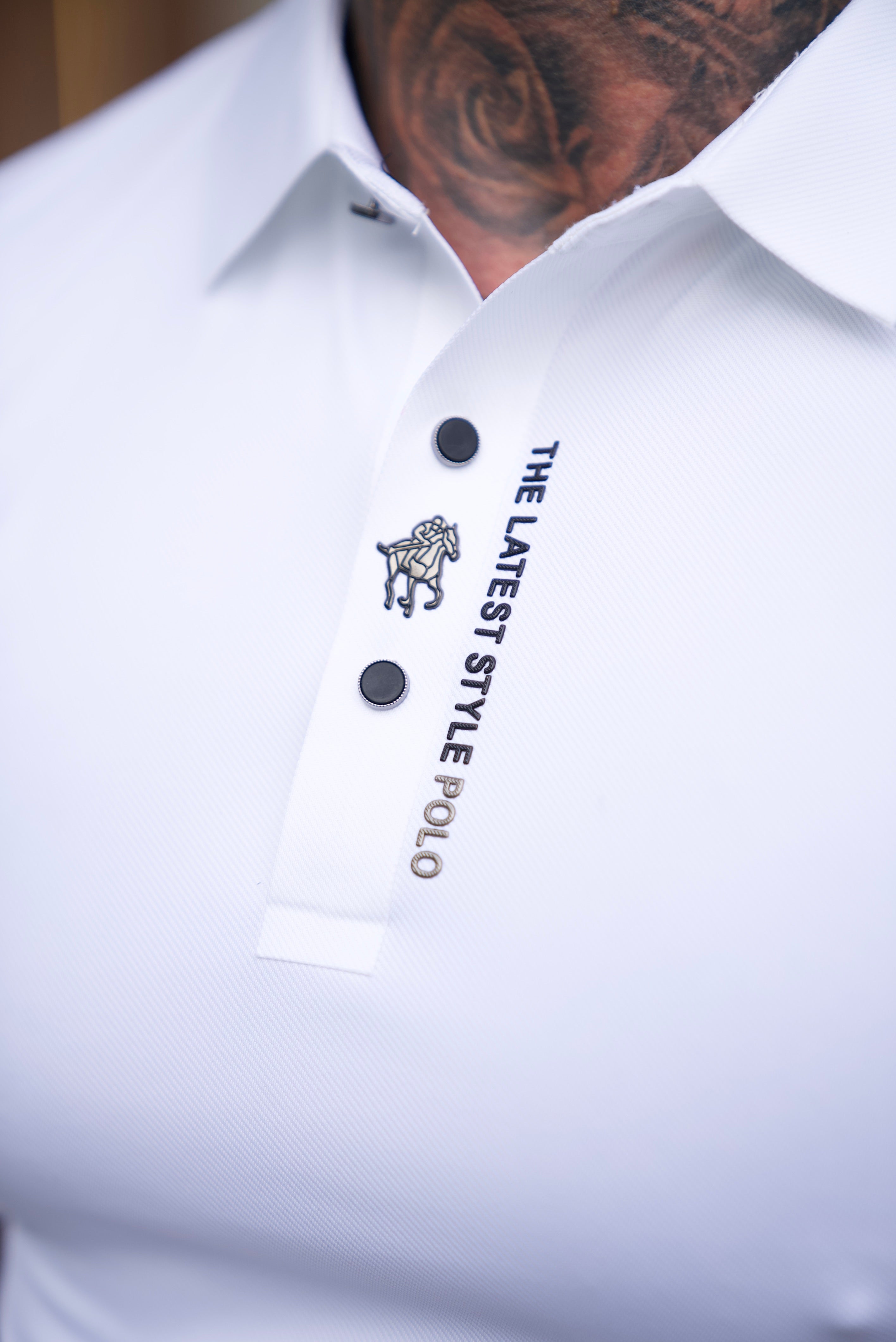 Heren Poloshirt Blauw M Spierfit Katoen-6