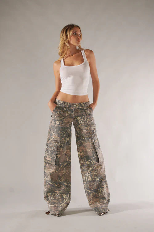 Rebelle Low Rise Cargo Broek Voor Dames Met Relaxte Pasvorm
