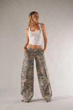 Rebelle Low Rise Cargo Broek Voor Dames Met Relaxte Pasvorm