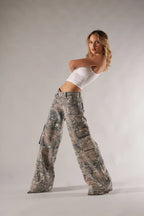 Rebelle Low Rise Cargo Broek Voor Dames Met Relaxte Pasvorm
