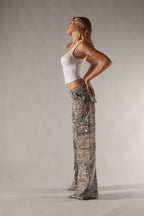 Rebelle Low Rise Cargo Broek Voor Dames Met Relaxte Pasvorm