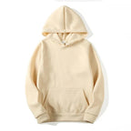 Hoodie Cozy Oversized Met Zak Oogmotief Casual Stijl