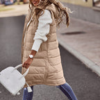 Lange Bodywarmer Dames Met Warmtefunctie Voor Winterse Stijl - Winterjas Dames