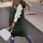 Lange Bodywarmer Dames Met Warmtefunctie Voor Winterse Stijl - Winterjas Dames