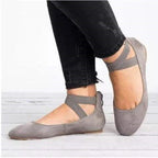 Dames Ballerina's Suède Flats met Ronde Neus 1