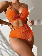 Dames Bikini Set Hoge Taille met Verstelbare Bandjes - Zomerstijl 0