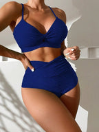 Dames Bikini Set Hoge Taille met Verstelbare Bandjes - Zomerstijl 2