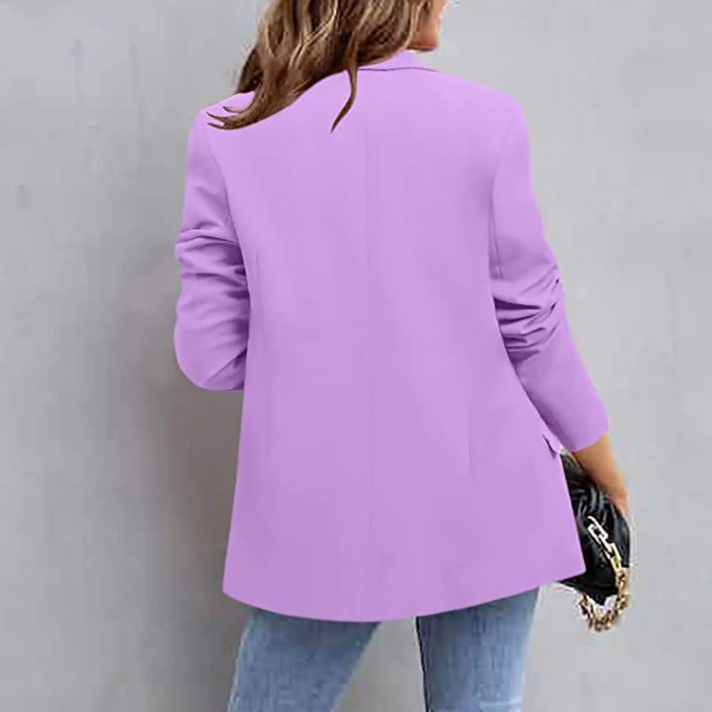 Dames Blazer Slim Fit Katoen 2