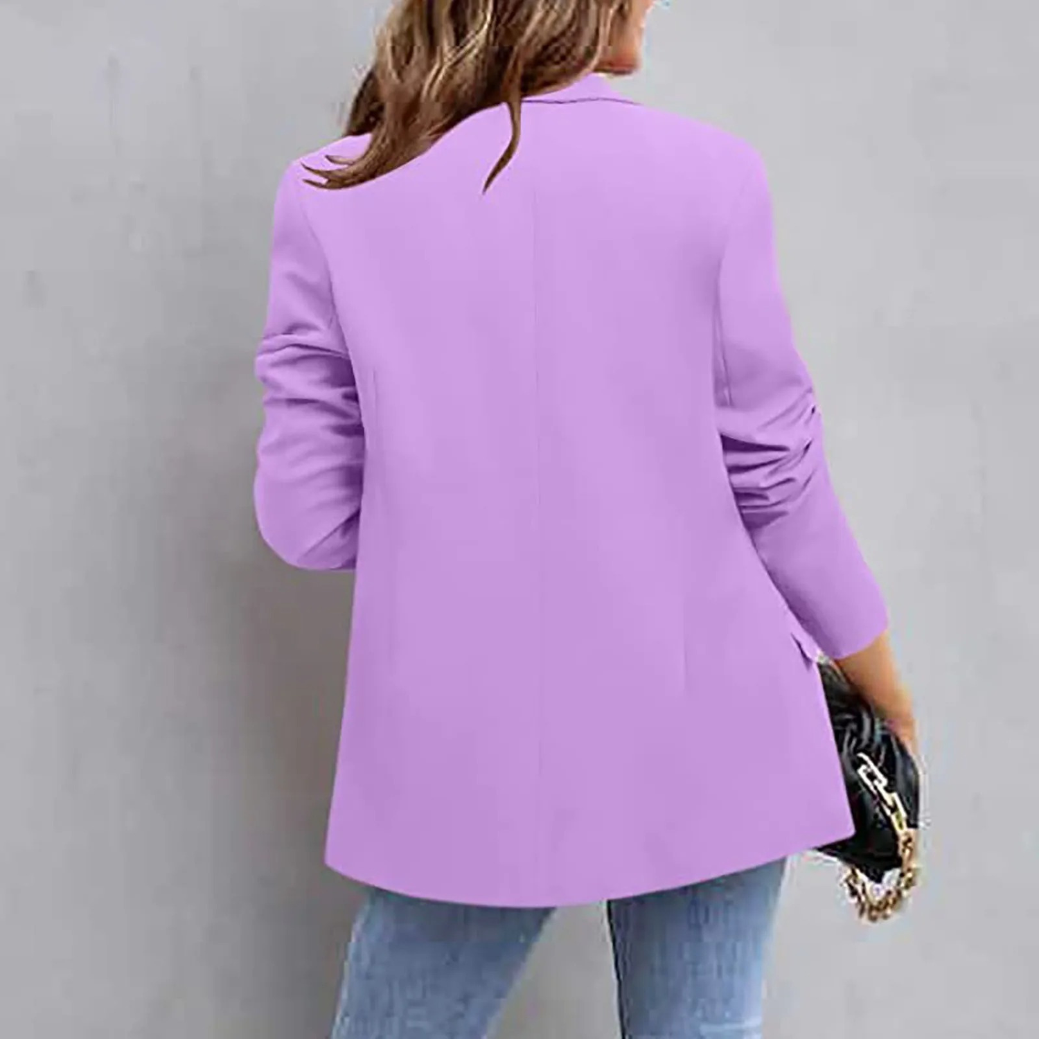Dames Blazer Slim Fit Katoen 2