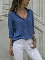Dames Blouse Chiffon Lichtgewicht voor Elegante Stijl 1
