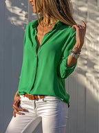Dames Blouse Chiffon Lichtgewicht voor Elegante Stijl 3