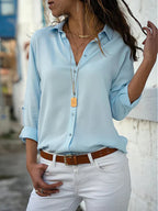 Dames Blouse Chiffon Lichtgewicht voor Elegante Stijl 4