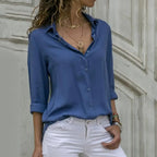 Dames Blouse Katoen Lange Mouwen 3