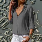 Dames Blouse Katoen Lange Mouwen 4