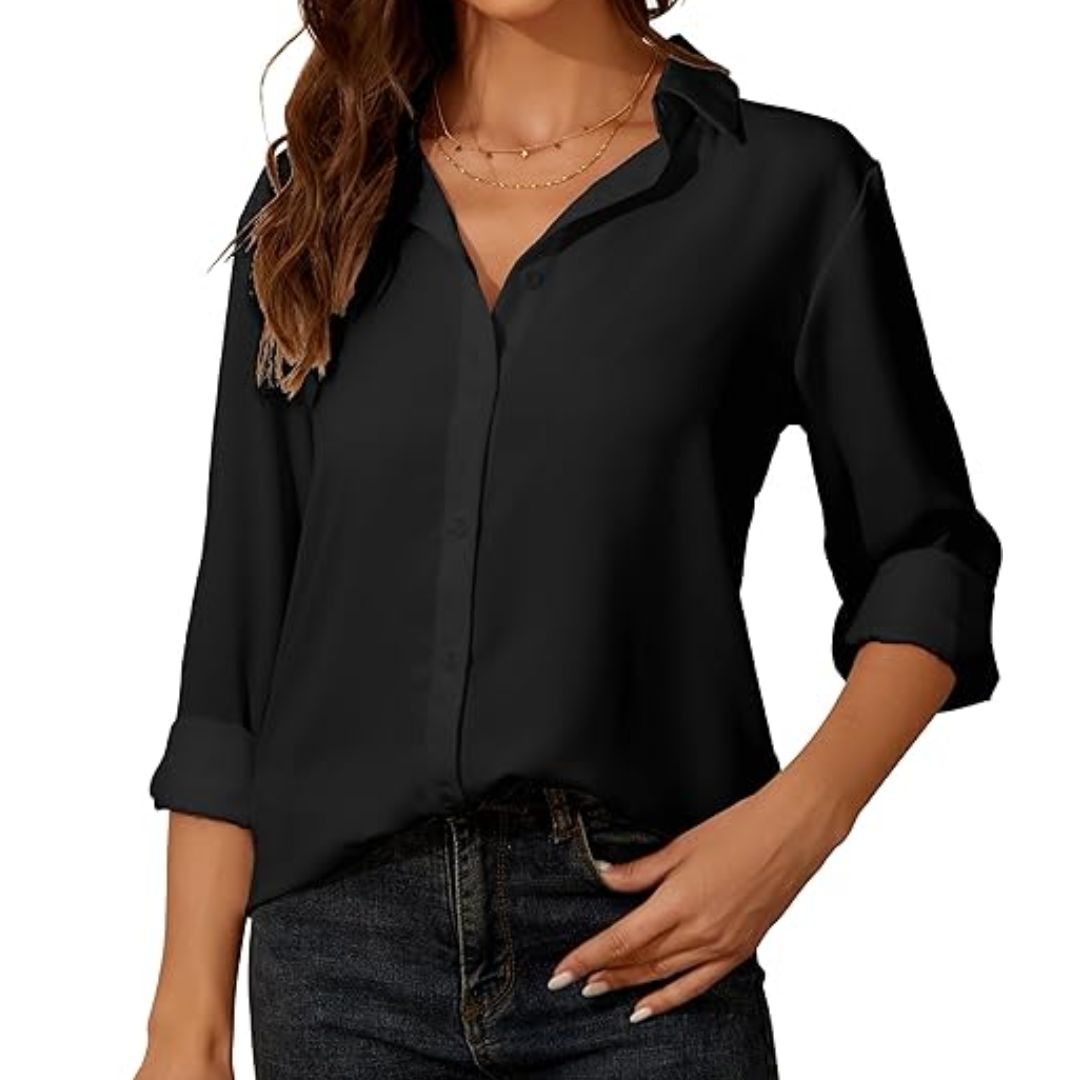 Dames Blouse Katoen Lange Mouwen 6