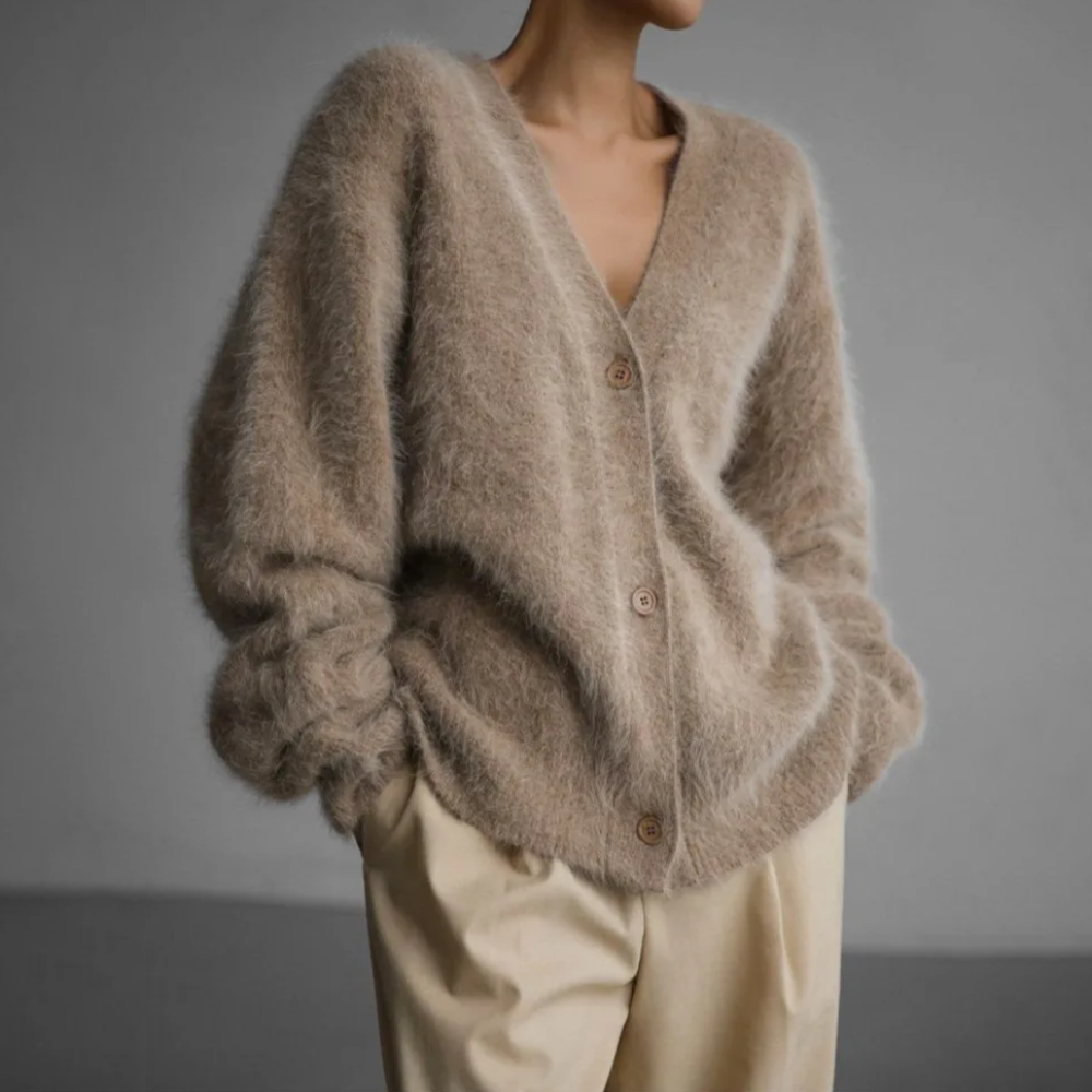 Dames Cardigan Wolmix Luxe 0