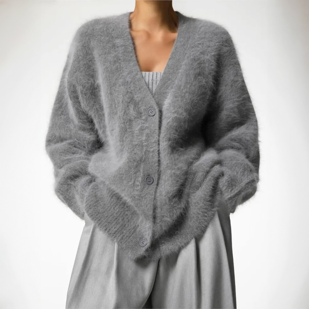 Dames Cardigan Wolmix Luxe 5