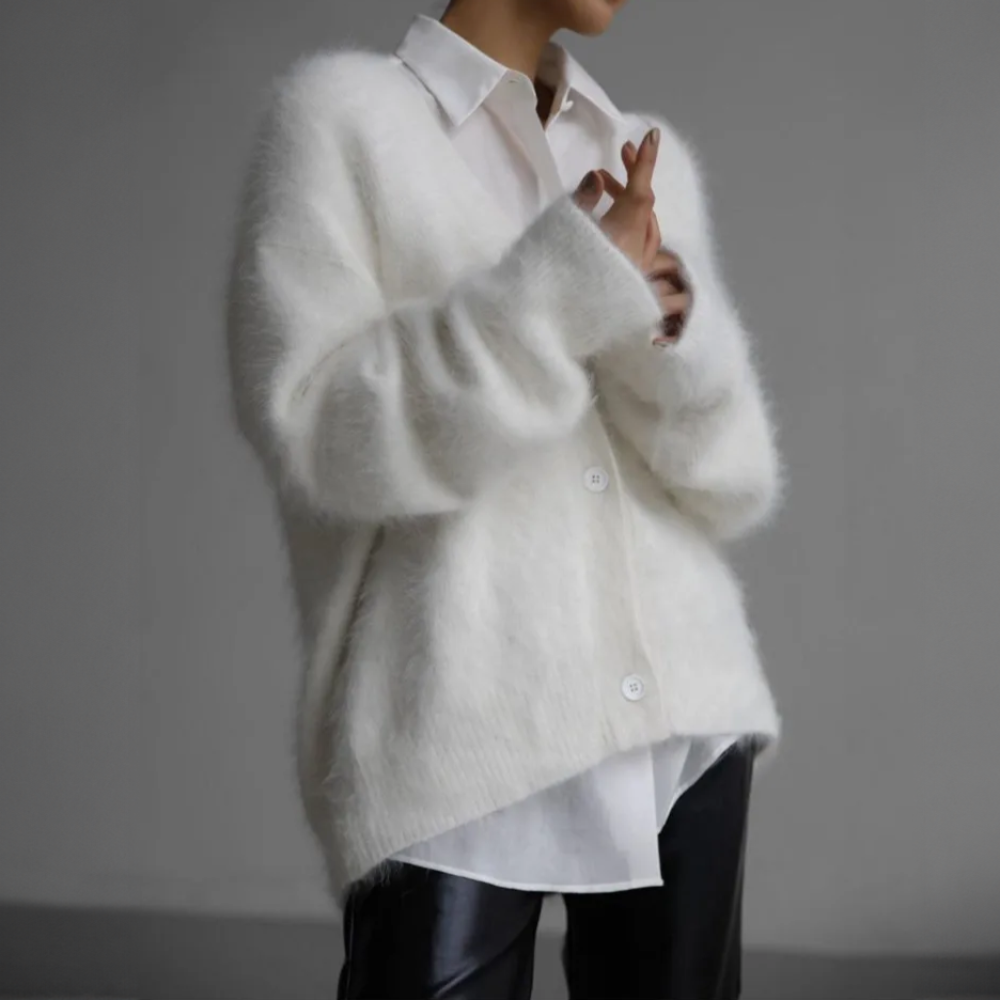 Dames Cardigan Wolmix Luxe 6